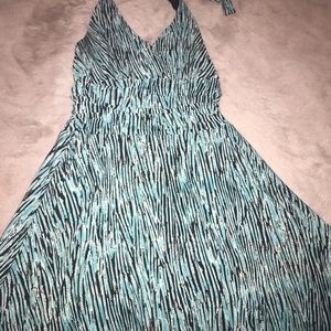 Blue/Black Multi Color sun/cocktail dress